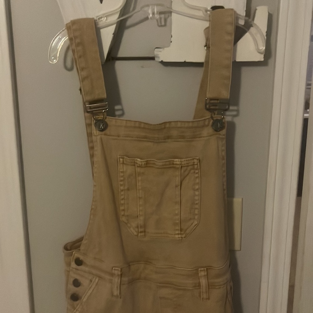 HP 🎉 Kut from the Kloth Jessica tan /brown / mustard overalls. - Picture 5 of 16